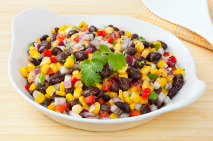 bowl of bean salad