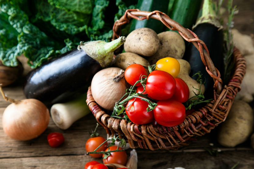 basket of fresh vegetables