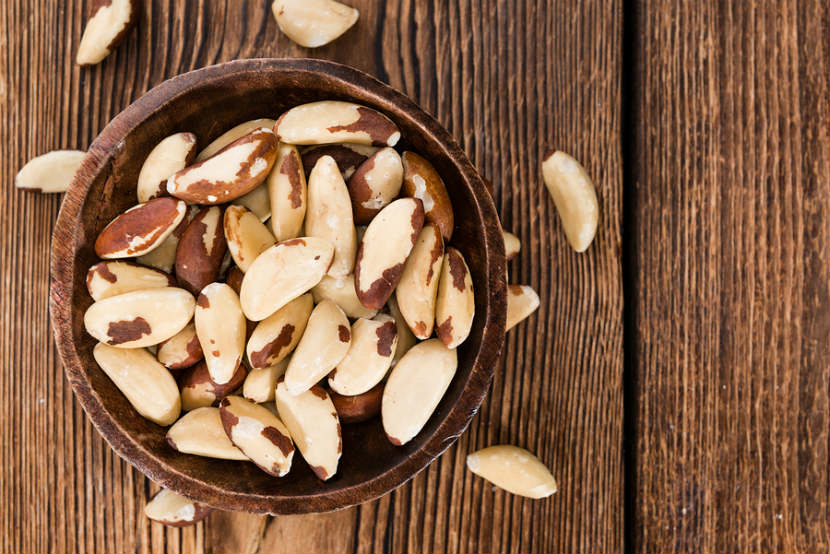 bowl of brazil nuts