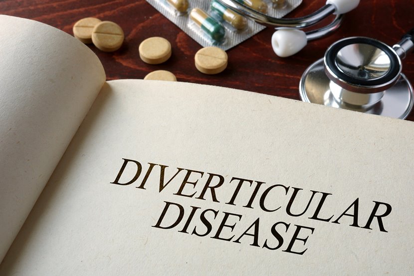 book with diverticular disease written on it